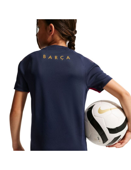 Koszulka dla dzieci nike fc barcelona strike granatowo-bordowa ii3237 401