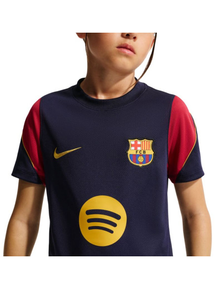 Koszulka dla dzieci nike fc barcelona strike granatowo-bordowa ii3237 401