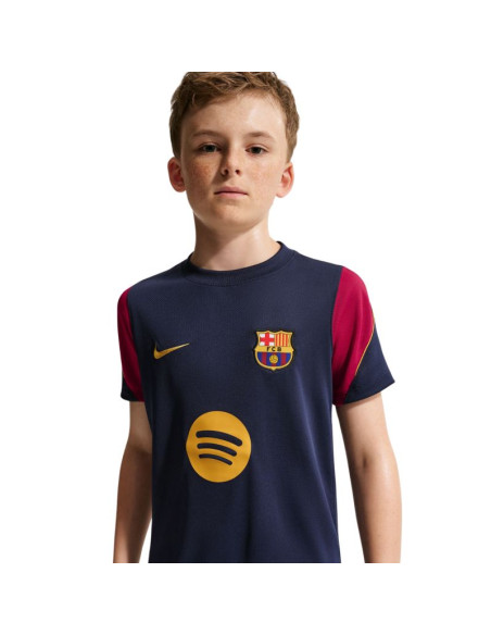 Koszulka dla dzieci nike fc barcelona strike granatowo-bordowa ii3237 401