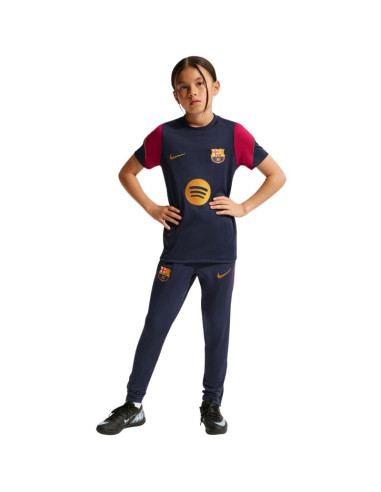 Koszulka dla dzieci nike fc barcelona strike granatowo-bordowa ii3237 401