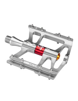 Pedały rowerowe rockbros jt410 4.10 4 łożyska - srebrne 2