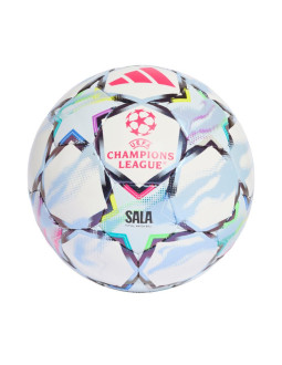 Piłka nożna adidas ucl pro sala 26/27 league stage biało-błękitna / kolorowa ke9772 2