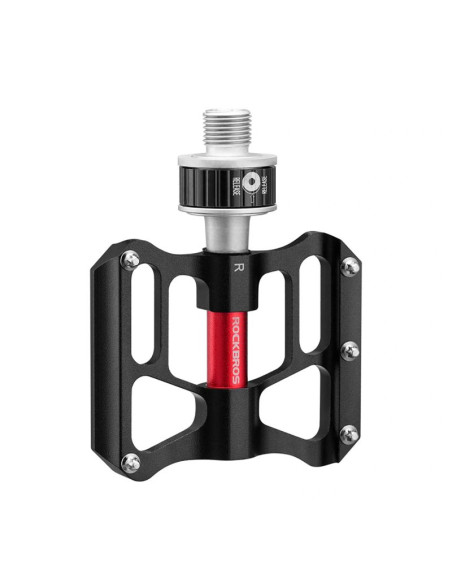 Pedały rowerowe rockbros k3462f-bk odłączane z szybkozłączem - czarne