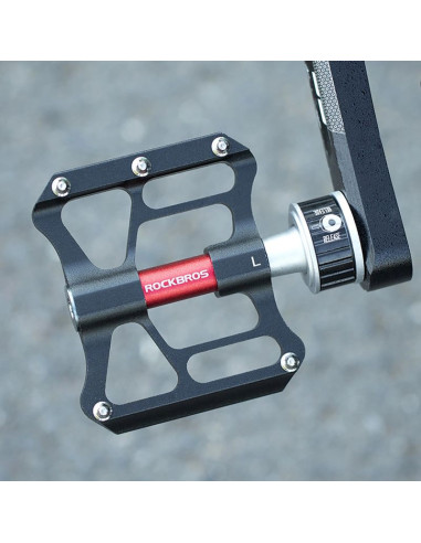 Pedały rowerowe rockbros k3462f-bk odłączane z szybkozłączem - czarne