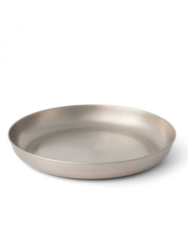 Stalowy talerz sea to summit detour stainless steel green