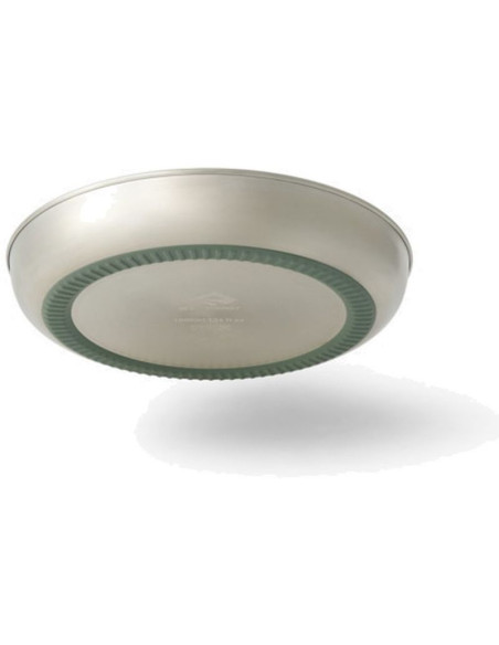 Stalowy talerz sea to summit detour stainless steel green
