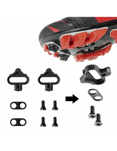 Pedały rowerowe rockbros pd303 platformowe half-lock - czarne