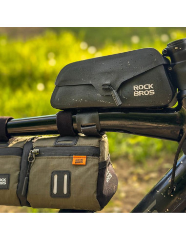 Torba na ramę 0,9l rockbros as-134 road to sky wodoodporna - czarna