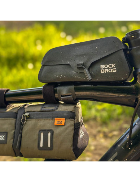 Torba na ramę 0,9l rockbros as-134 road to sky wodoodporna - czarna
