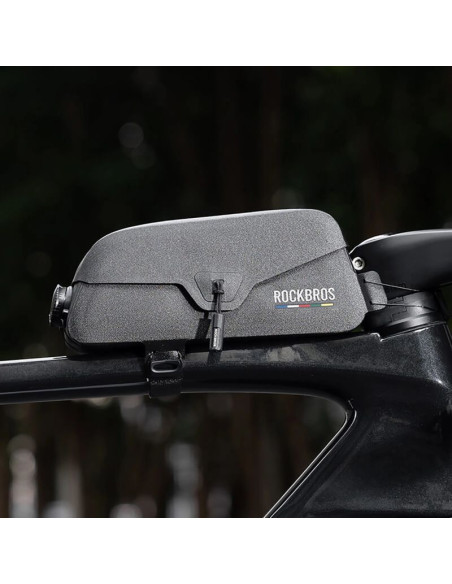Torba rowerowa rockbros as-134 road to sky wodoodporna na ramę 0,6 l - czarna