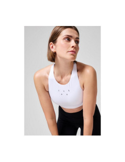 Biustonosz sportowy casall iconic longline sports bra biały 2