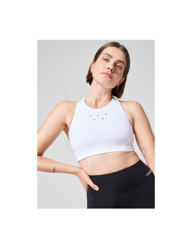 Biustonosz sportowy casall iconic longline sports bra biały