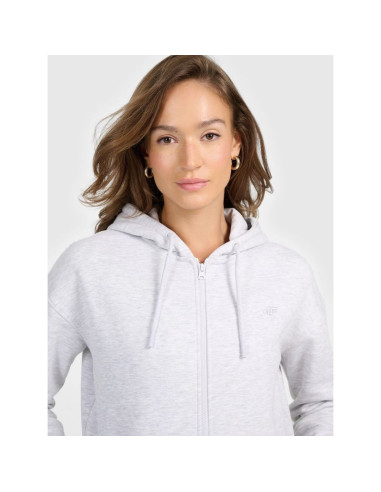 Bluza dresowa rozpinana z kapturem damska 4f 4frmm00tswsf2772-27m
