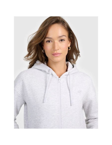 Bluza dresowa rozpinana z kapturem damska 4f 4frmm00tswsf2772-27m