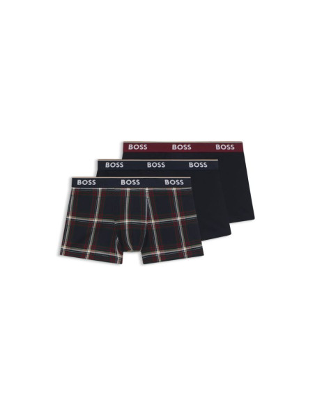 Boss bodywear trunk 3p open miscellaneous (50531701-982)