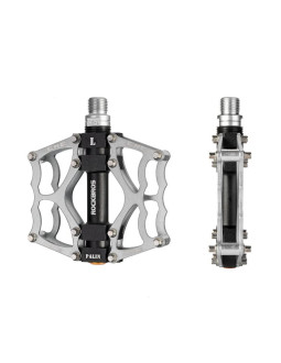 Pedały rowerowe rockbros jt201012ls 2010-12l aluminiowe platformowe - srebrne 2