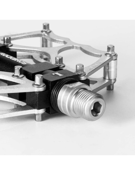 Pedały rowerowe rockbros jt201012ls 2010-12l aluminiowe platformowe - srebrne