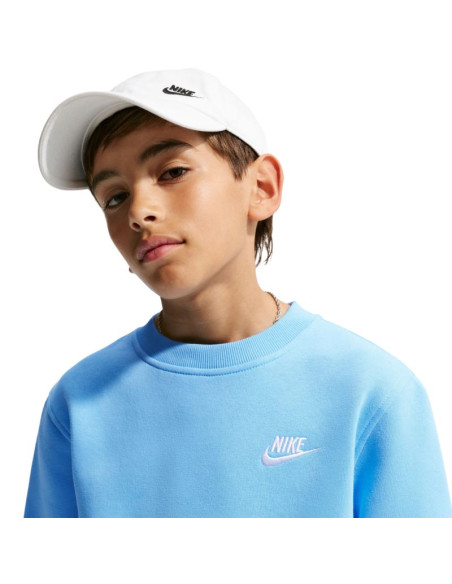 Bluza dla dzieci nike sportswear club fleece jasnoniebieska fd3006 497