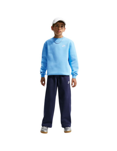 Bluza dla dzieci nike sportswear club fleece jasnoniebieska fd3006 497