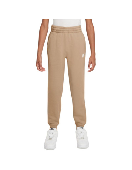 Spodnie dla dzieci nike sportswear club fleece beżowe fd3008 286