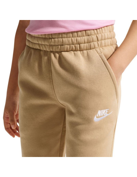 Spodnie dla dzieci nike sportswear club fleece beżowe fd3008 286
