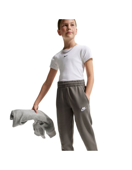 Spodnie dla dzieci nike sportswear club fleece szare fd3008 289