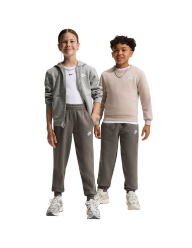 Spodnie dla dzieci nike sportswear club fleece szare fd3008 289