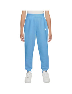 Spodnie dla dzieci nike sportswear club fleece jasnoniebieskie fd3008 497