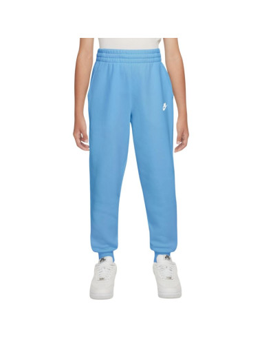 Spodnie dla dzieci nike sportswear club fleece jasnoniebieskie fd3008 497