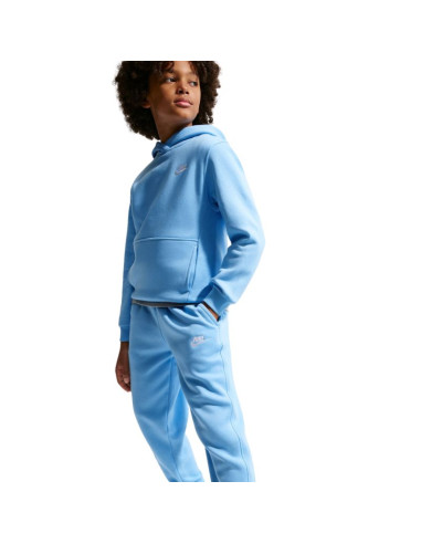 Spodnie dla dzieci nike sportswear club fleece jasnoniebieskie fd3008 497