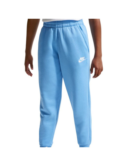 Spodnie dla dzieci nike sportswear club fleece jasnoniebieskie fd3008 497