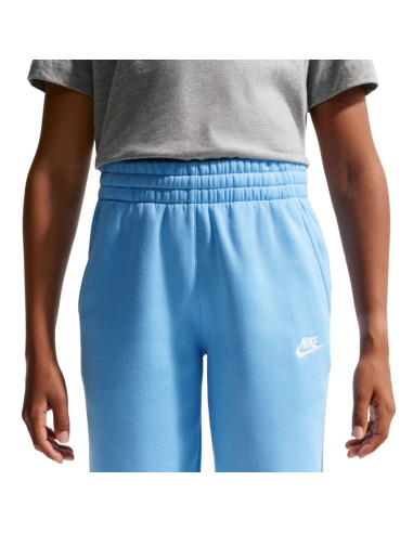 Spodnie dla dzieci nike sportswear club fleece jasnoniebieskie fd3008 497