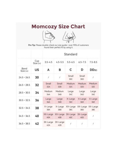 Momcozy yn21 biustonosz ciążowy i do karmienia czarny s