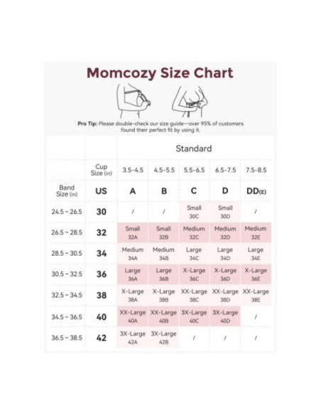 Momcozy yn21 biustonosz ciążowy i do karmienia cielisty s