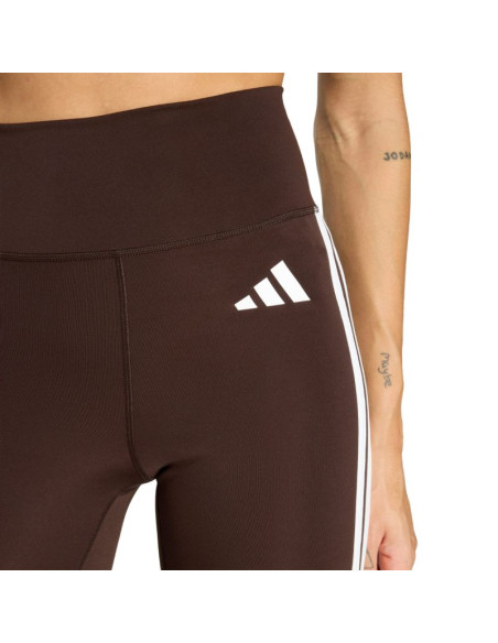 Legginsy damskie adidas optimé essentials 7/8 brązowe kc2947