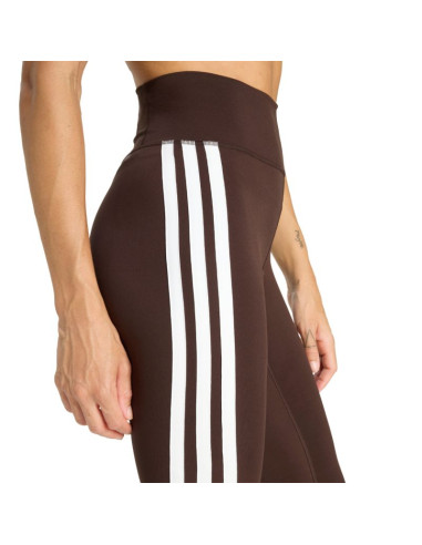 Legginsy damskie adidas optimé essentials 7/8 brązowe kc2947