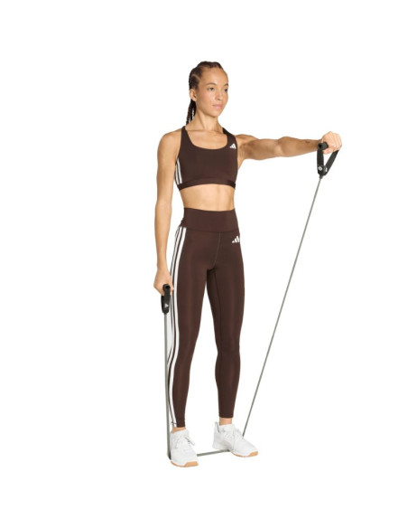 Legginsy damskie adidas optimé essentials 7/8 brązowe kc2947