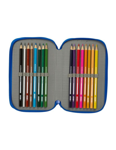 Fc barcelona piórnik z wyposażeniem triple filled pencil case 37 pcs 412648857