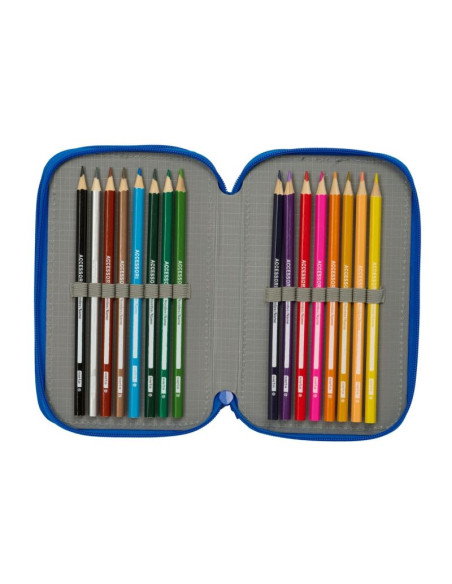 Fc barcelona piórnik z wyposażeniem triple filled pencil case 37 pcs 412648857