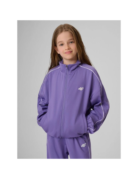 Bluza sportowa loose bez kaptura dziewczęca 4f 4fjrss26tswsf3057-51s
