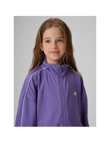 Bluza sportowa loose bez kaptura dziewczęca 4f 4fjrss26tswsf3057-51s