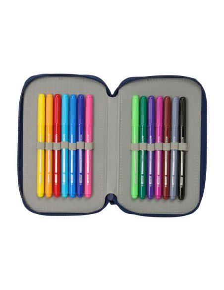 Fc barcelona piórnik z wyposażeniem triple filled pencil case 37 pcs 412629857
