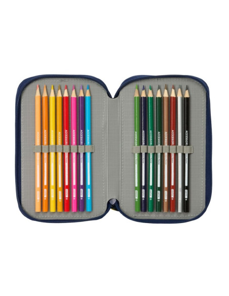 Fc barcelona piórnik z wyposażeniem triple filled pencil case 37 pcs 412629857