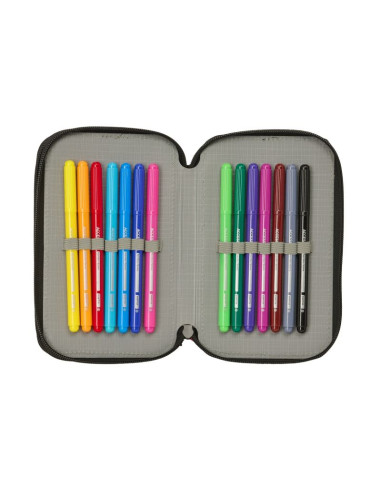 Real madryt piórnik z wyposażeniem triple filled pencil case 37 pcs 412654857