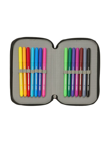 Real madryt piórnik z wyposażeniem triple filled pencil case 37 pcs 412654857