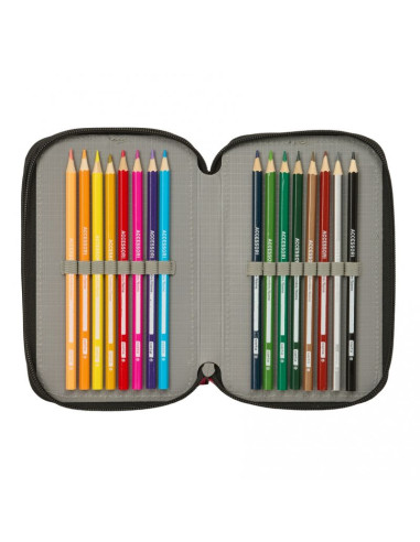 Real madryt piórnik z wyposażeniem triple filled pencil case 37 pcs 412654857