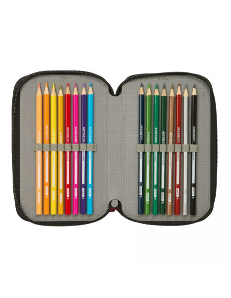 Real madryt piórnik z wyposażeniem triple filled pencil case 37 pcs 412654857