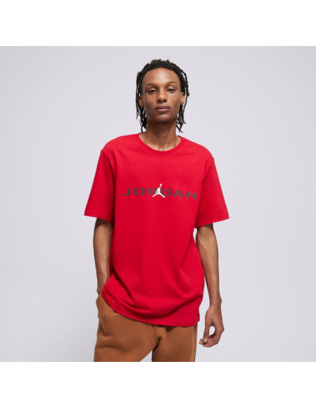 Koszulka męska air jordan jumpman t-shirt crew czerwona - ib7353-687