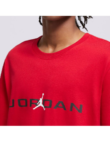 Koszulka męska air jordan jumpman t-shirt crew czerwona - ib7353-687