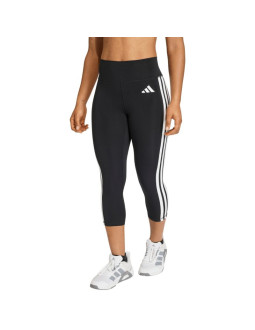 Legginsy damskie adidas 3/4 optime essentials workout 3-stripes czarne ke6062